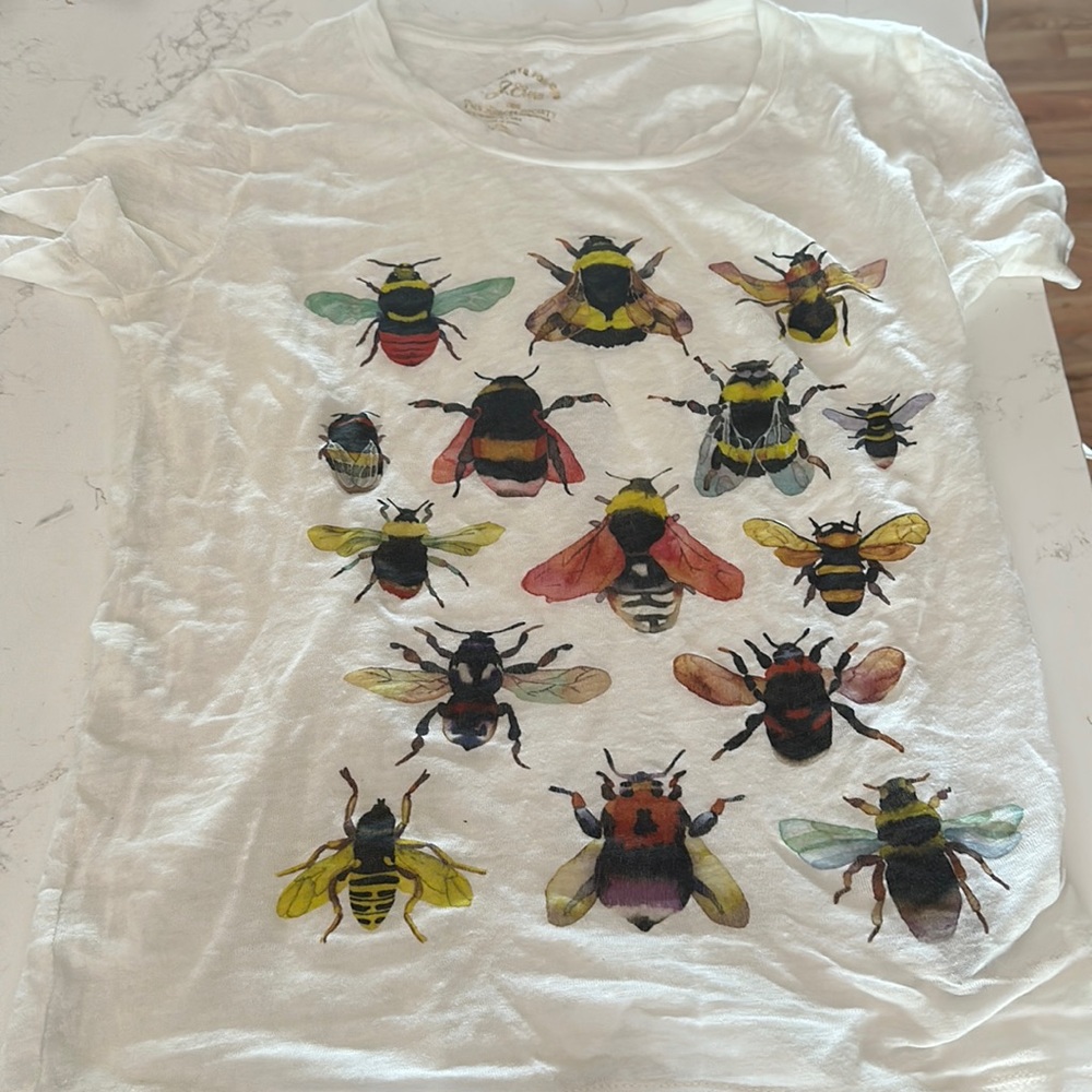 J-Crew Linen Bee Shirt